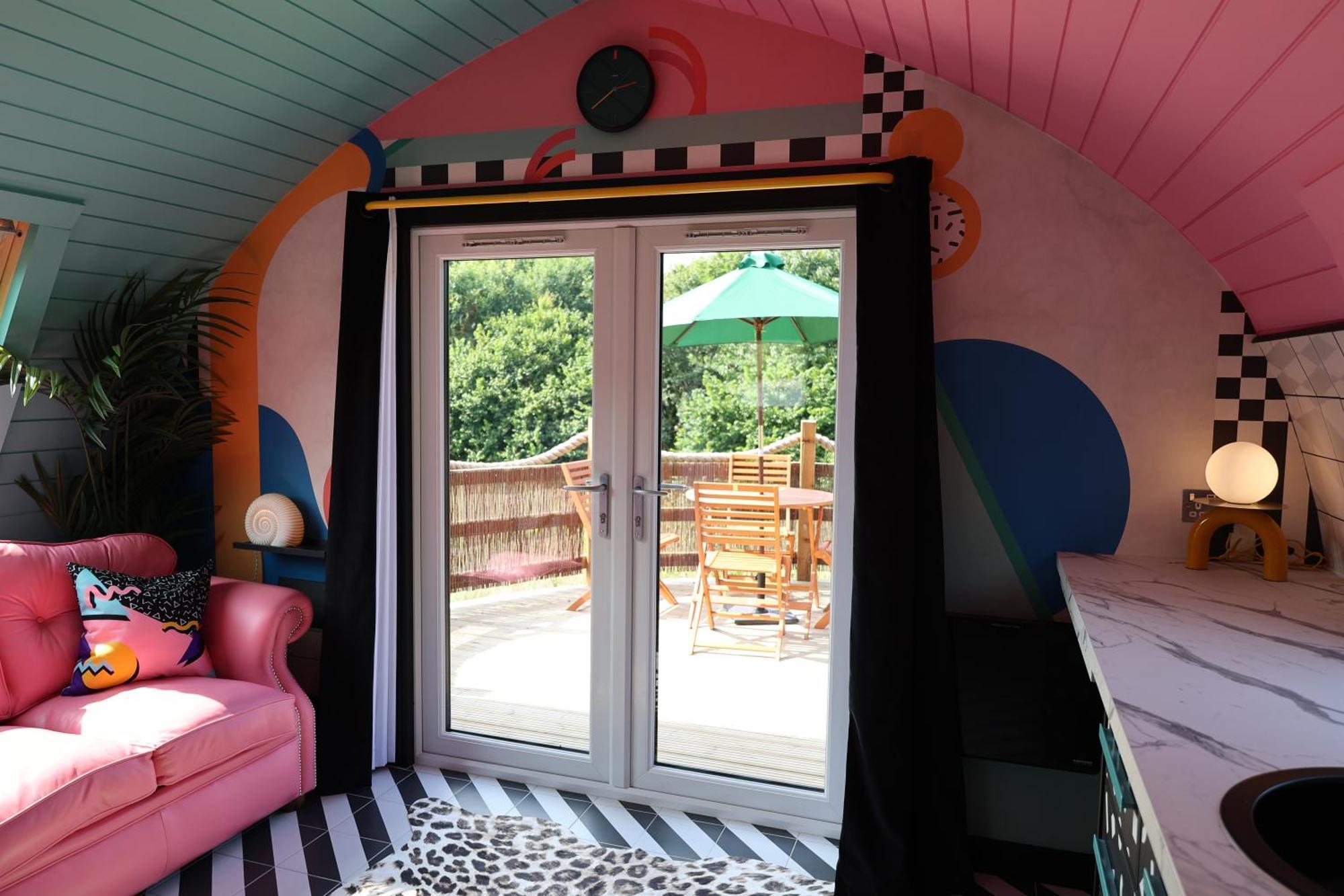 Appartamento Ammonite Glamping Pod & Hot Tub Hungerton Esterno foto